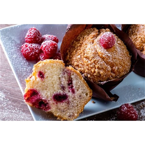 MUFFIN RASPBERRY GF (36 X 120GM) # 13333 BAKERS MAISON