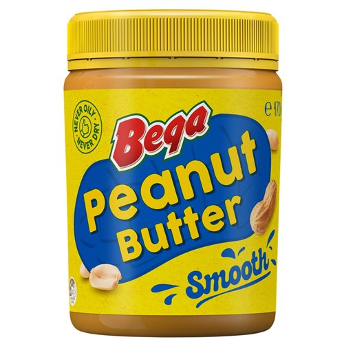 PEANUT BUTTER SMOOTH 470GM (6) # 1405913 / 2998 BEGA