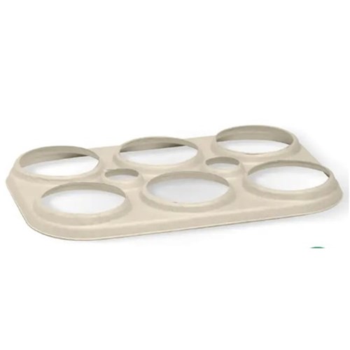 CAN HOLDER 6 PACK PLANT FIBRE 125S(4) # B-BRH-6-PF BIOPAK