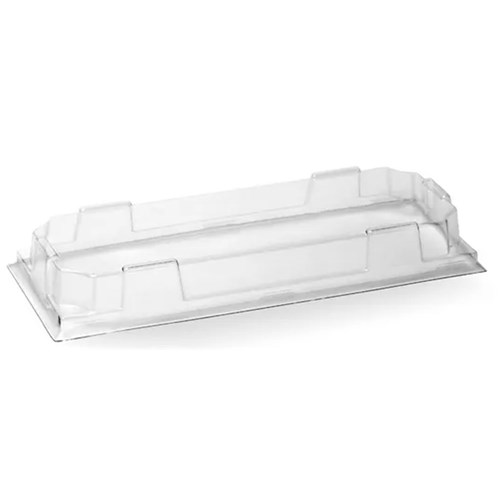 LID FOR SUSHI TRAY BIOBOARD LONG PET 50S(6) # BB-STL-LONG-PET BIOPAK