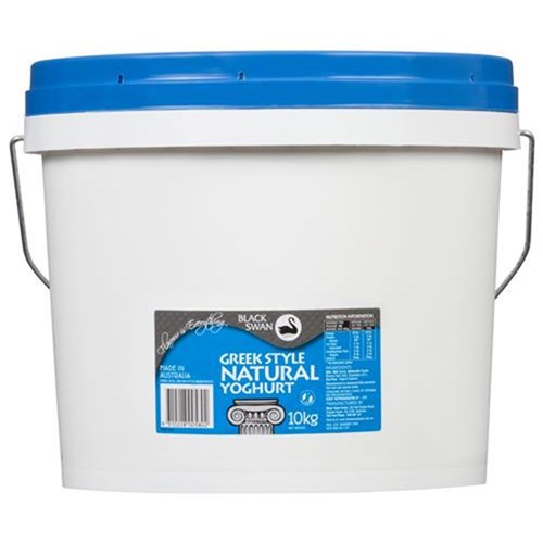 YOGHURT NATURAL GREEK STYLE BLUE LABEL 10KG # A0000447 BLACK SWAN