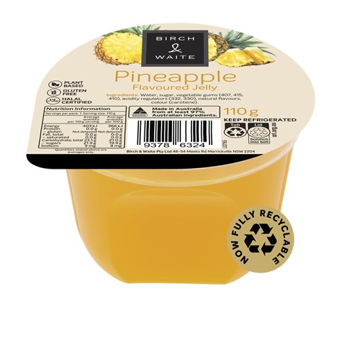 JELLY CUP PINEAPPLE (45 X 110GM) # PIJE6210FC9 B&W