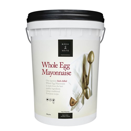 MAYONNAISE WHOLE EGG GF REFRIGERATED 20KG # MAYO0124MB7 B&W