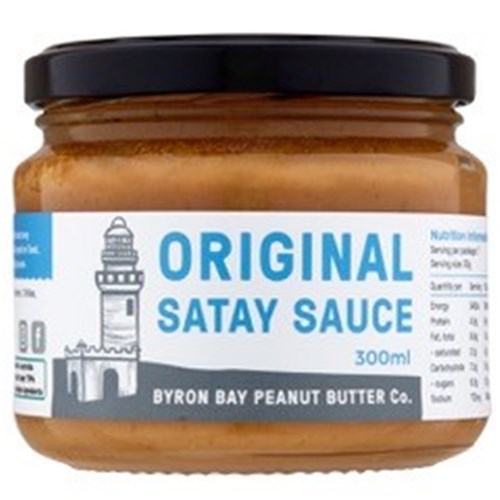 SAUCE SATAY ORIGINAL 300ML (6) # BYR10 BYRON BAY PEANUT