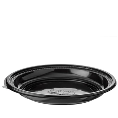 PLATE ROUND BLACK MICROREADY 230MM 25S(6) #CA-MRP CASTAWAY