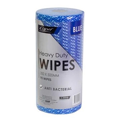 CLOTH WIPES BLUE HEAVY DUTY ROLL (90S X 50CM X 30CM)(6) # C-WI0940 CAPRI