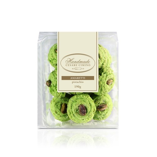 BISCUIT AMARETTI PISTACHIO (12 X 190GM) # CCAP CESARE CIMINO