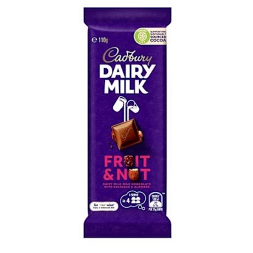 CHOCOLATE BLOCK FRUIT & NUT (14 X 100GM) CADBURY
