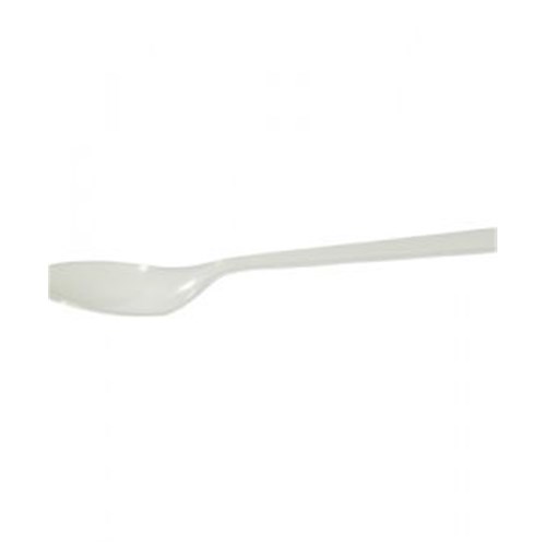 SPOON TEASPOONS PLASTIC WHITE 100S (4 inners of 10 pkts)(40) # EW-PCO704 FPA