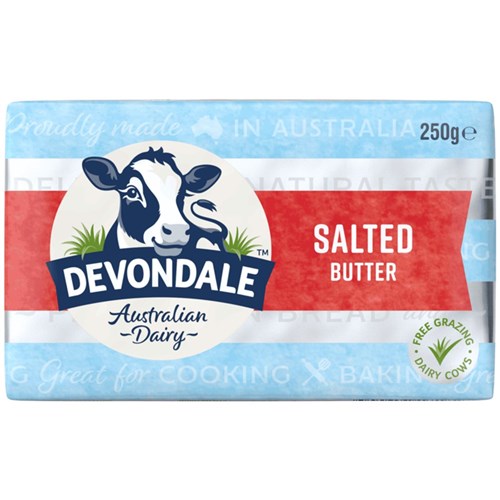 BUTTER SALTED 250GM(24) # 1001759 DEVONDALE