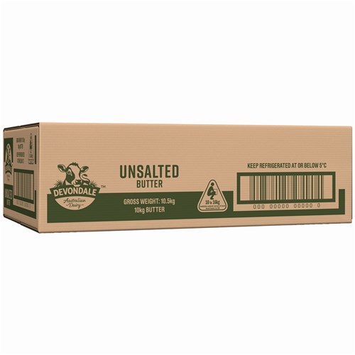 BUTTER UNSALTED 10KG # 1017871 DEVONDALE