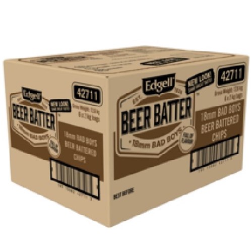 CHIP BEER BATTERED BAD BOY 18MM (6 X 2KG) # 42711 EDGELL