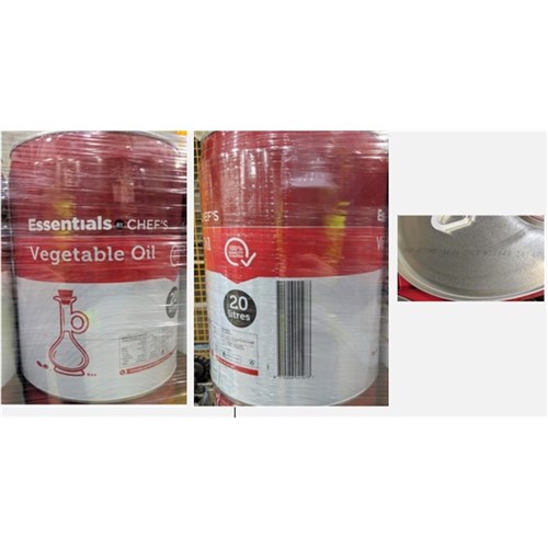 OIL VEGETABLE 20LT # 411604 ESSENTIAL BY CHEF