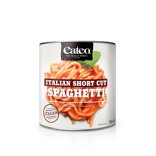 SPAGHETTI SHORT CUT IN TOMATO 2.6KG(3) # 840215 EATEO