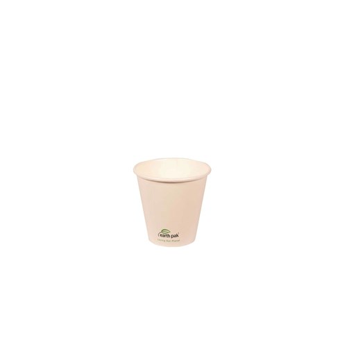 CUP COFFEE 8OZ SINGLE WALL WHITE 50S(20) # EP-PC001Z EARTH PAK