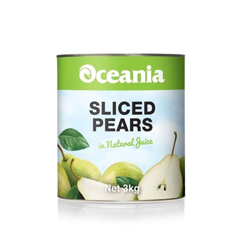 PEAR SLICED NATURAL JUICE 3KG(3) # 303360 OCEANIA