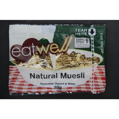 CEREAL MUESLI NATURAL PC (30 X 30GM) # 788 MACS