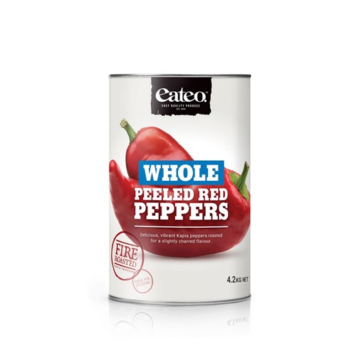 PEPPERS WHOLE RED ROASTED 4.1KG(3) # 840145 EATEO