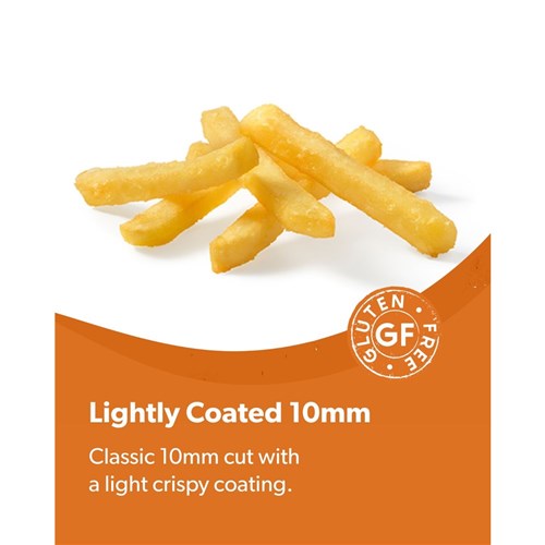 CHIPS 10MM LIGHTLY COATED FRIES (4 X 2.5KG) # 436.015 FARM FRITES