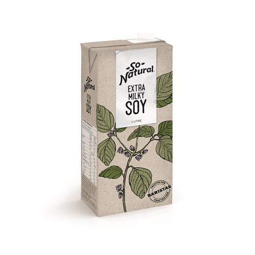 MILK SOY EXTRA MILKY 1LT(8) # 11777 SO NATURAL