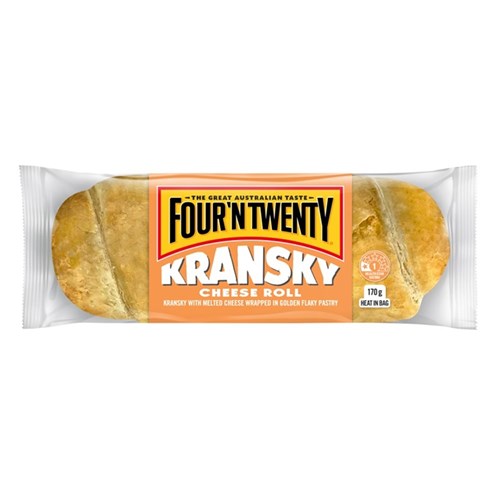 SAUSAGE ROLL CHEESE KRANSKY (24 X 170GM) # 1101439 FOUR N TWENTY