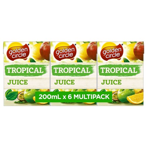 JUICE TROPICAL NO ADDED SUGAR (4 X 6 X 200ML) # 19143 GOLDEN CIRCLE