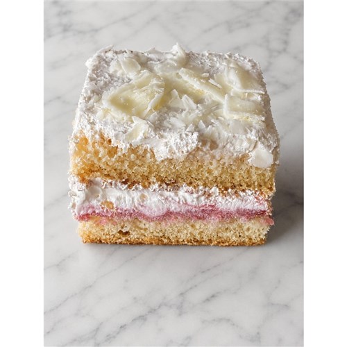 CAKE STRAWBERRY GATEAU WHITE CHOC CUT 60 1.9KG(3) # CC1230-60 HOMEBUSH CAKES