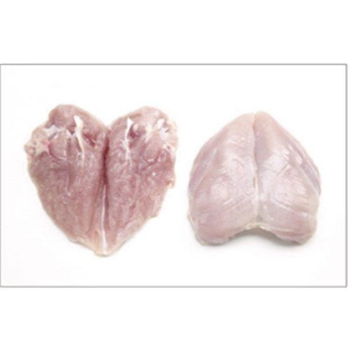 CHICKEN BREAST FILLET DOUBLE SKIN OFF FRESH 12KG # 1573100 INGHAMS