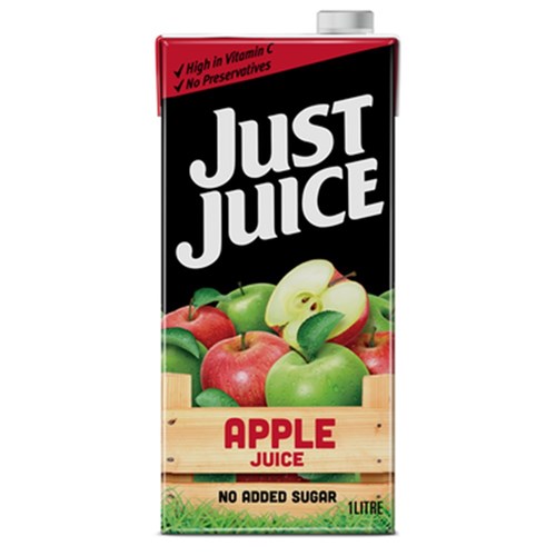 JUICE APPLE JUST JUICE 1LT (12) BEGA FOODS