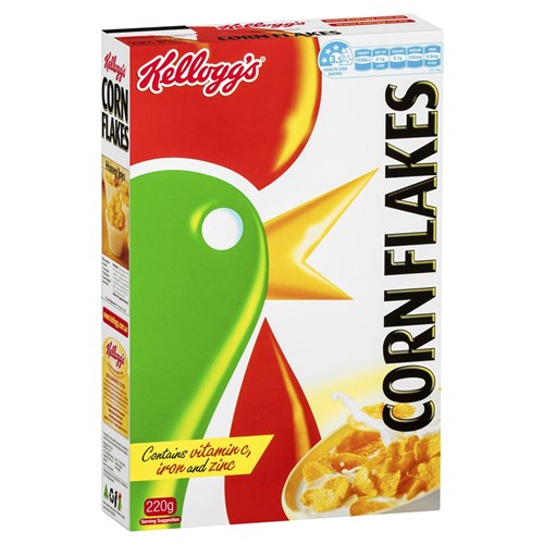 CEREAL CORNFLAKES 220GM(12) # 1005545173 KELLOGGS