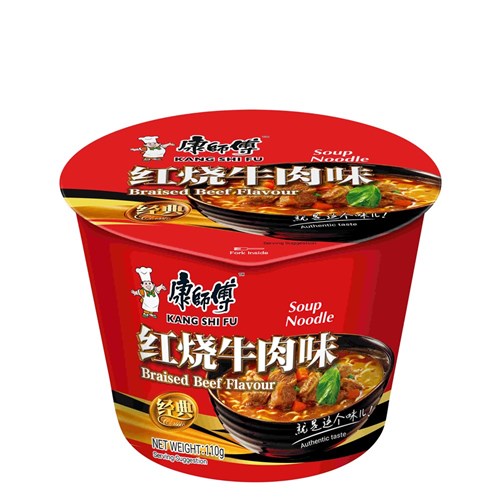 NOODLE BOWL BRAISED BEEF (12 X 110GM) # EBBBK KANG SHI FU