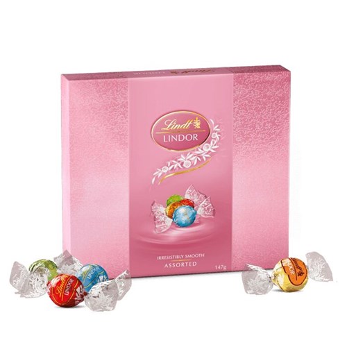 CHOCOLATE GIFT BOX PINK (6 X 147GM) # 611649 LINDOR