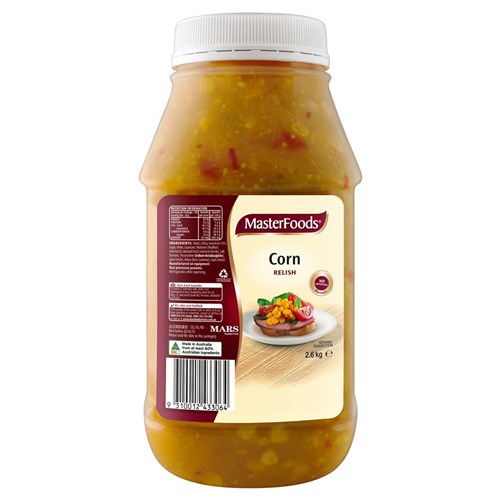 RELISH CORN 2.6KG(6) # 157551 MASTERFOODS