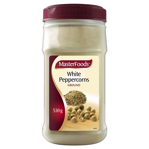 PEPPER WHITE GROUND 530GM (6) # 157733 MASTERFOODS