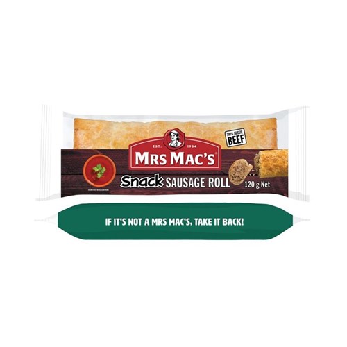 SAUSAGE ROLL SNACK (24 X 120GM) # 1200-24-12 MRS MACS