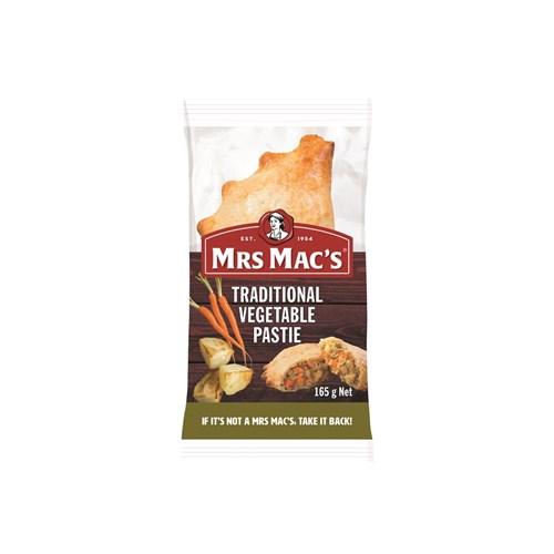 PASTIES VEGETABLE OLD STYLE (12 X 165GM) # 1629-12-12 MRS MACS