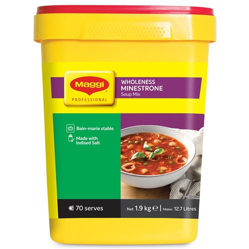 SOUP MIX MINESTRONE GF WHOLENESS 1.9KG(6) # 12494026 MAGGI