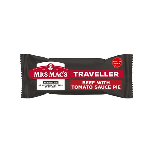 PIE TRAVELLER BEEF & TOM SAUCE (12 X 160GM) # 15813 MRS MACS