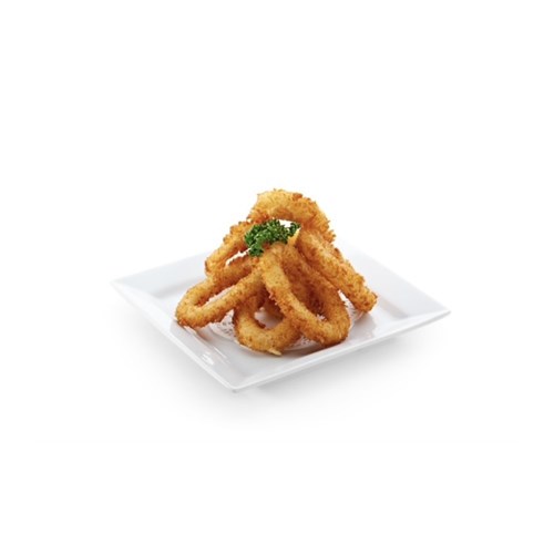 SQUID RINGS PANKO CRUMBED IMP 3KG # NBSRPC31Â NAKED BEACH