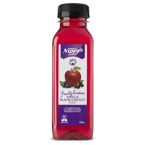 JUICE FRUITYLICIOUS APPLE BLACKCURRANT (10 X 350ML) #401 NIPPYS