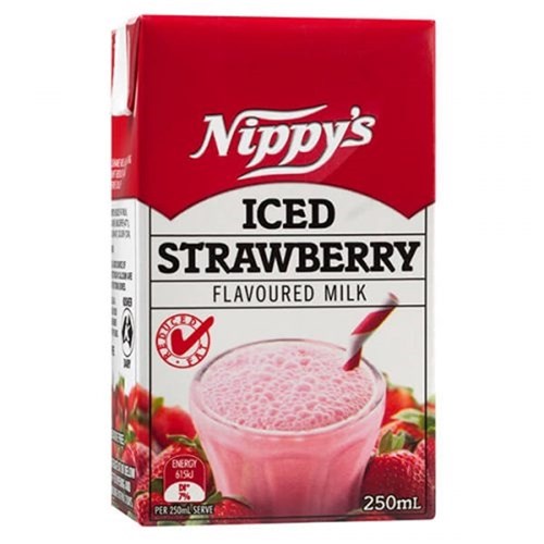 MILK STRAWBERRY (24 X 250ML) # ST250-C NIPPY'S