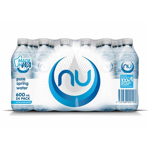 WATER (24 X 600ML) # 04120 NU PURE