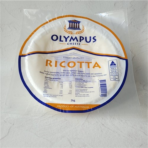 CHEESE RICOTTA FRESH 2KG (4) # R2 OLYMPUS