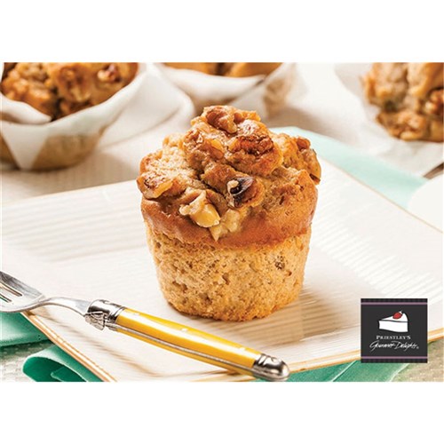 MUFFIN BANANA & WALNUT (6 X 145GM) (4) # 1-083 PRIESTLEY'S