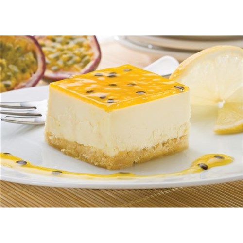 SLICE CHEESECAKE LEMON PASSIONFRUIT GF 15S(4) # 1-285 PRIESTLEY'S