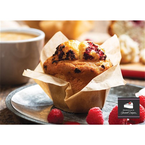 MUFFIN RASPBERRY GF ( 6 X 150GM)(4) # 1-649 PRIESTLEYS