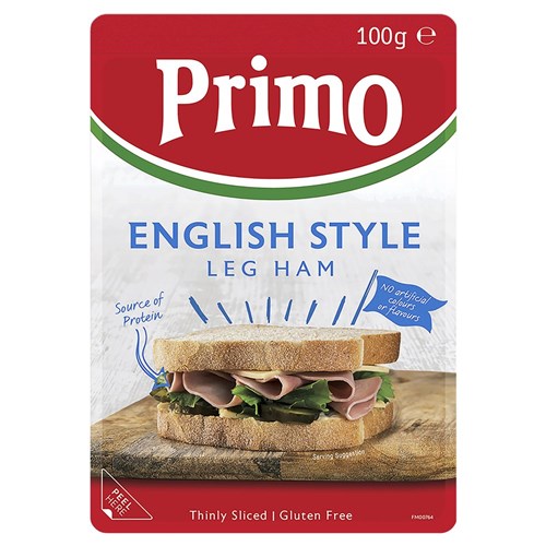 HAM PREMIUM ENGLISH SLICED P/P (8 X 100GM) #01786 PRIMO