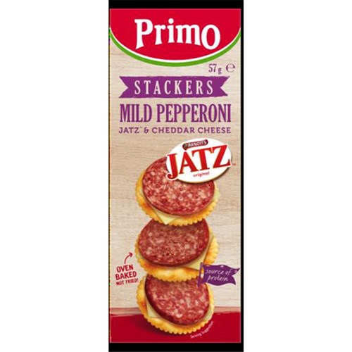 SNACK JATZ MILD PEPPERONI & TASTY CHEESE (7 X 50GM) # 2008 PRIMO