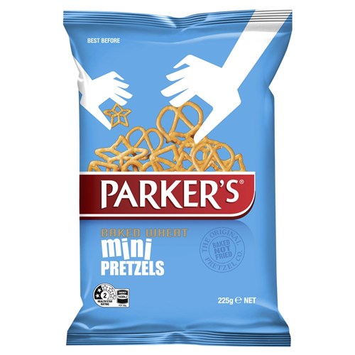 PRETZEL MINI 225GM(12) PARKERS