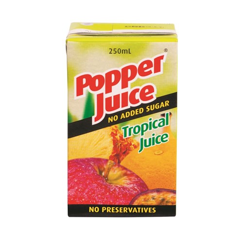 JUICE POPPER TROPICAL 100% (6 X 4 X 250ML) # 0943 GOLDEN CIRCLE